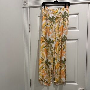 ROXY flowy tropical pants MEDIUM